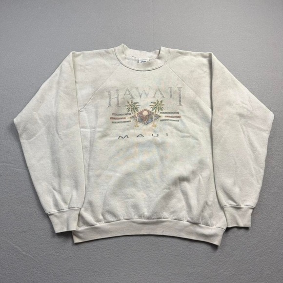 Other - Vintage Hawaii Maui Crewneck Sweatshirt XL 90s Tourist Graphic Beach Surf
